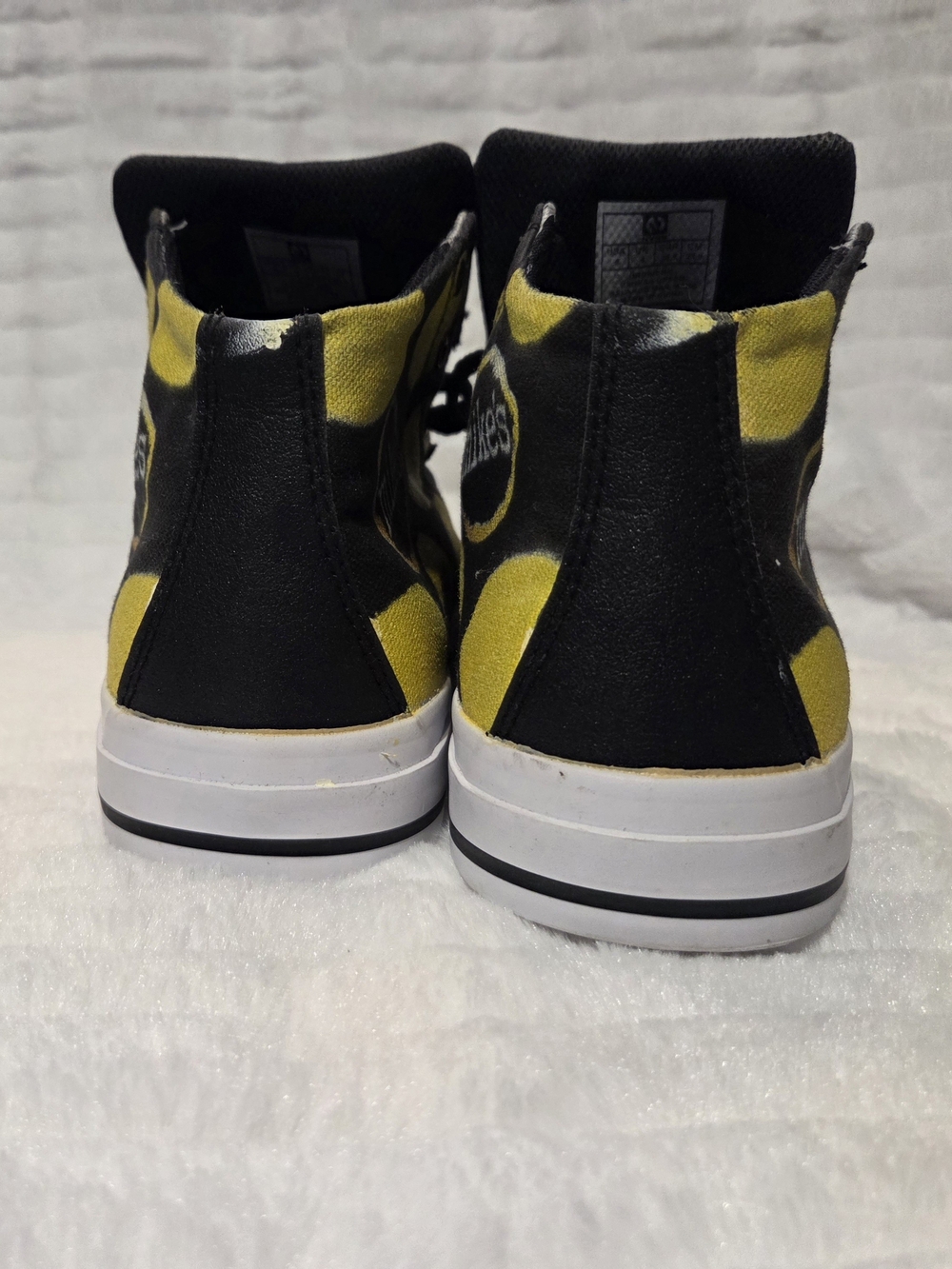 Size 5 Lemon High-Top Canvas Sneakers for Men - Picture 5 of 10